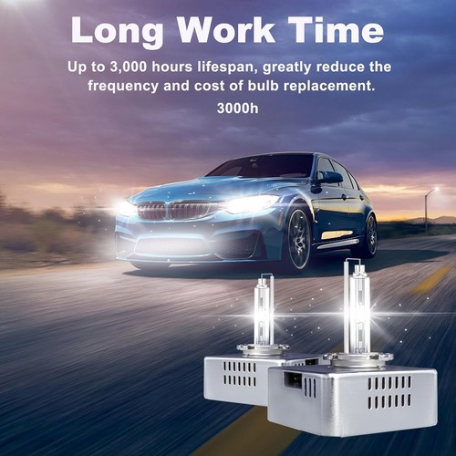 D5S HID Headlight Bulbs 6000K Cool White, 35W Xenon High/Low Beam Replacement - Picture 2 of 7