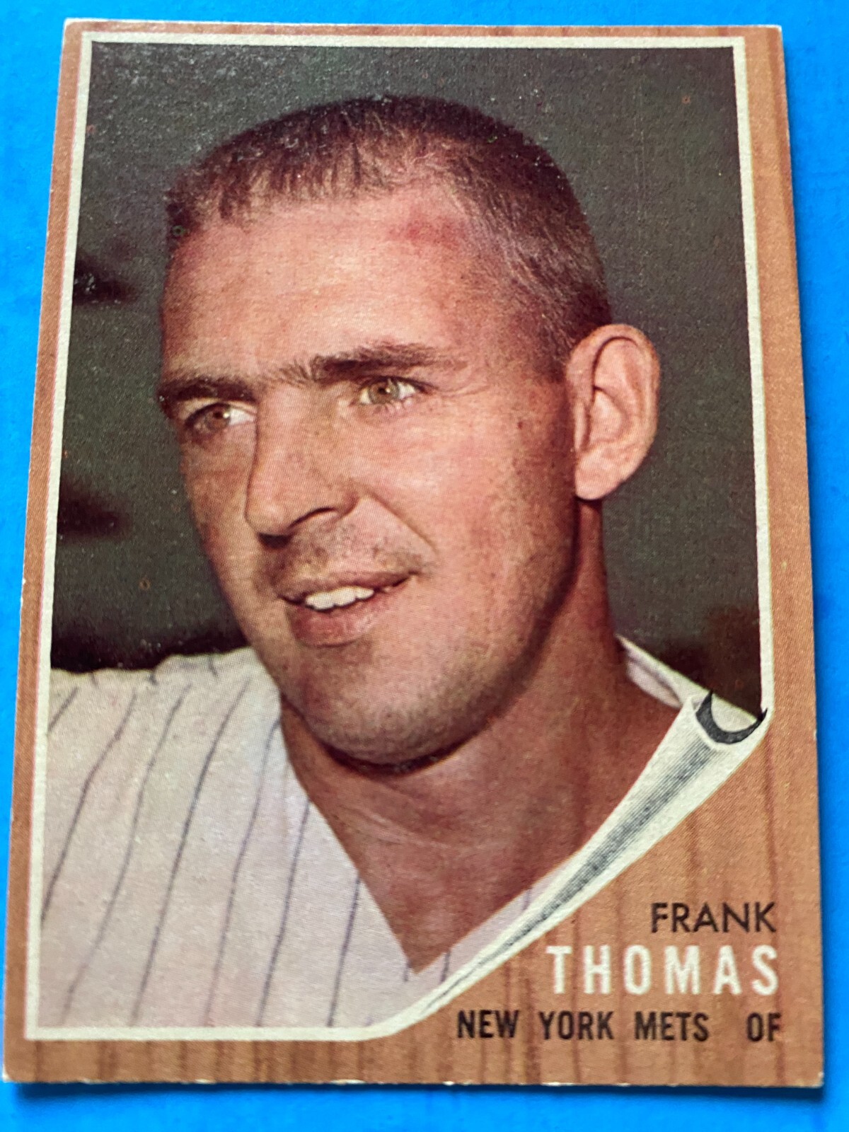 FRANK THOMAS NEW YORK METS OUTFIELDER 1962 TOPPS BASEBALL CARD 7 eBay
