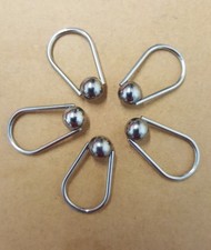 5 piercing per orecchio acciaio 316 L 