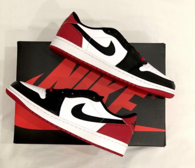 air jordan 1 low black toe original