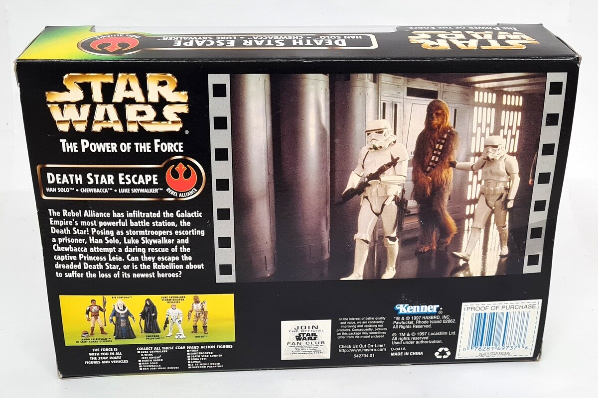 Kenner Death Star Escape Han Luke Stormtoopers & Chewie POTF