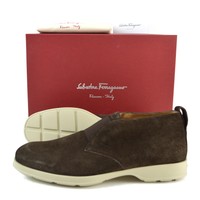 Salvatore Ferragamo gart Brown Suede Laceless Chukka Boot Shoes 9.5 D $495 Salvatore Ferragamo gart Brown Suede Laceless Chukka Boot Shoes 9.5 D $495