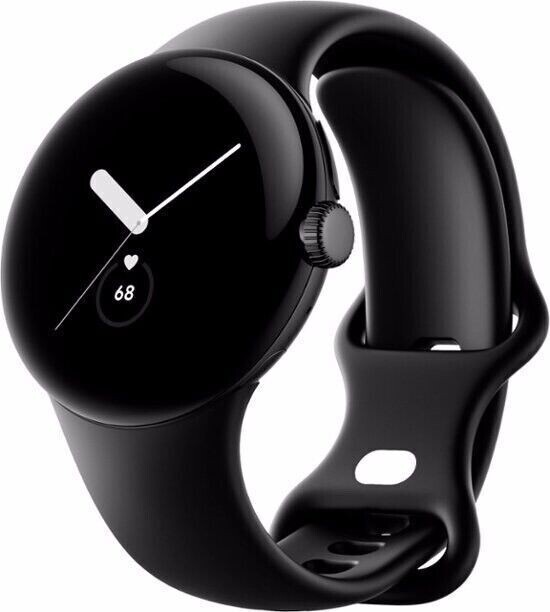 Google Pixel Watch GQF4C 41mm, Bluetooth/Wi-Fi - Black w/Black