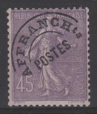 FRANCE PREOBLITERE TIMBRE STAMP N° 46 " SEMEUSE 45C VIOLET " NEUF xx TTB  K471K