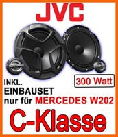 JVC Lautsprecher Boxen TüR Vorne KFZ Einbauset FüR Mercedes-Benz C-Klasse W202