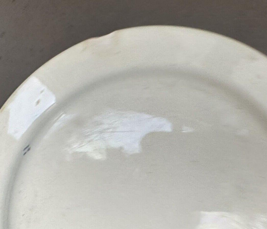 6 Antique Victorian Creamware Transferware Decorated Scenic 8.5