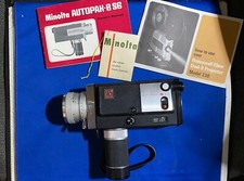 Vintage Minolta Autopak-8 S6 6X Zoom Movie Camera with Case, Books
