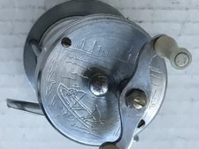 Vintage BRONSON MERCURY #2550 Bait Casting Ice Fishing Reel Engraved Made in USA