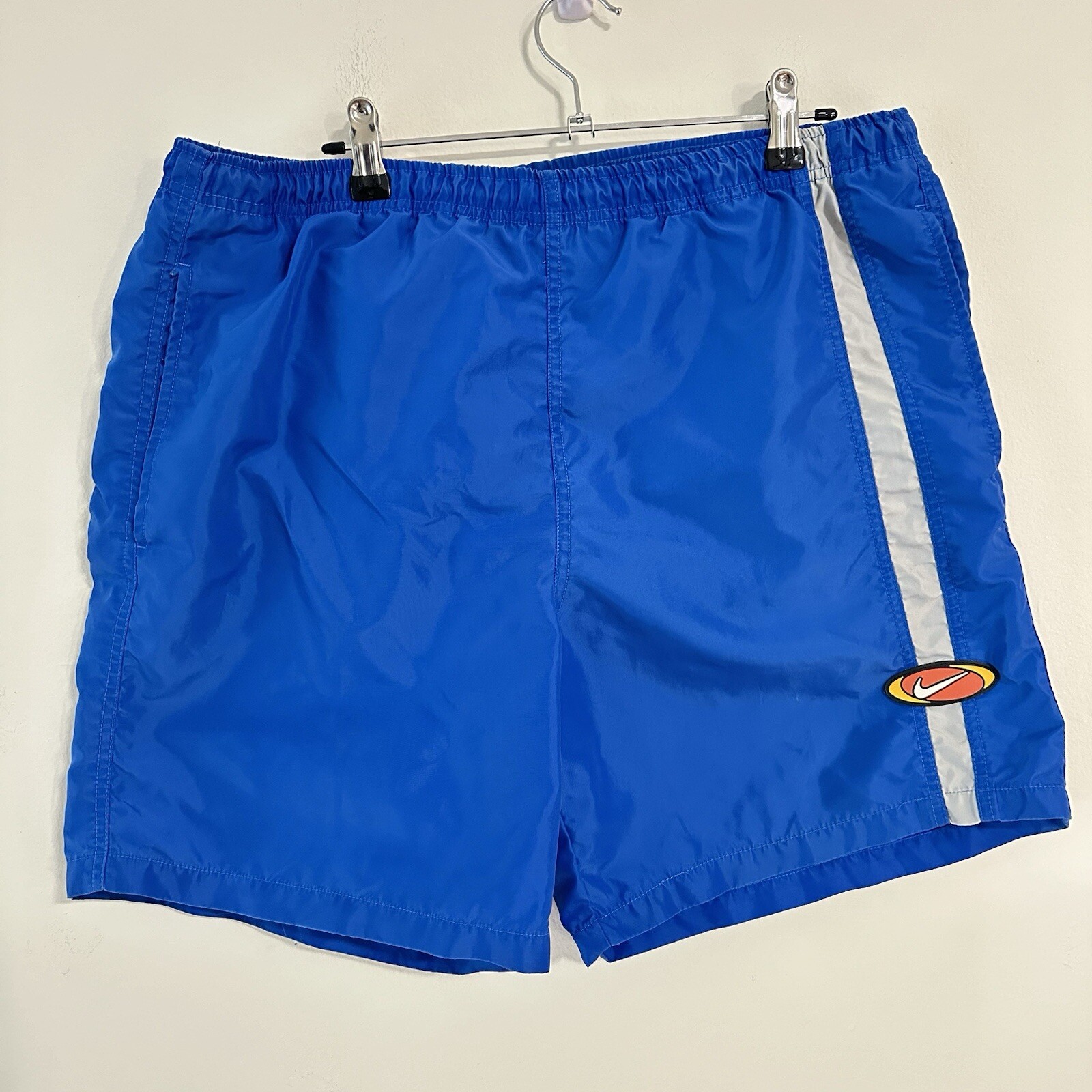 Nike Men’s Swim Shorts Mesh Lined Outdoor Elastic Drawstring Blue Size Medium