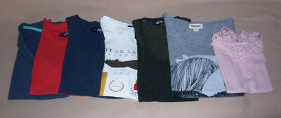 T - Shirts TOP Paket Sammlung 7 Stück für Mädchen Gr. XS + S Verschiedene Marken