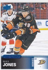 19/20 OVERTIME...MAX JONES...ROOKIE...BLUE PARALLEL...CARD # 51....DUCKS