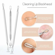 9x Blackhead Kit Blemish  Comedone Extractor Tools for Nose and Face Skin Care