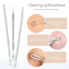 9x Blackhead Kit Blemish & Comedone Extractor Tools for Nose and Face Skin Care
