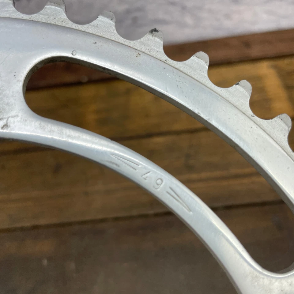 Plato Campagnolo 49t Vintage Patente 49 Dientes 144 BCD Patente Italia Campy A7 Foto 3 de 4