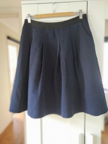  Jasper Conran Skirt, Size AU 10, Navy, Flare, Office, Corporate, Formal