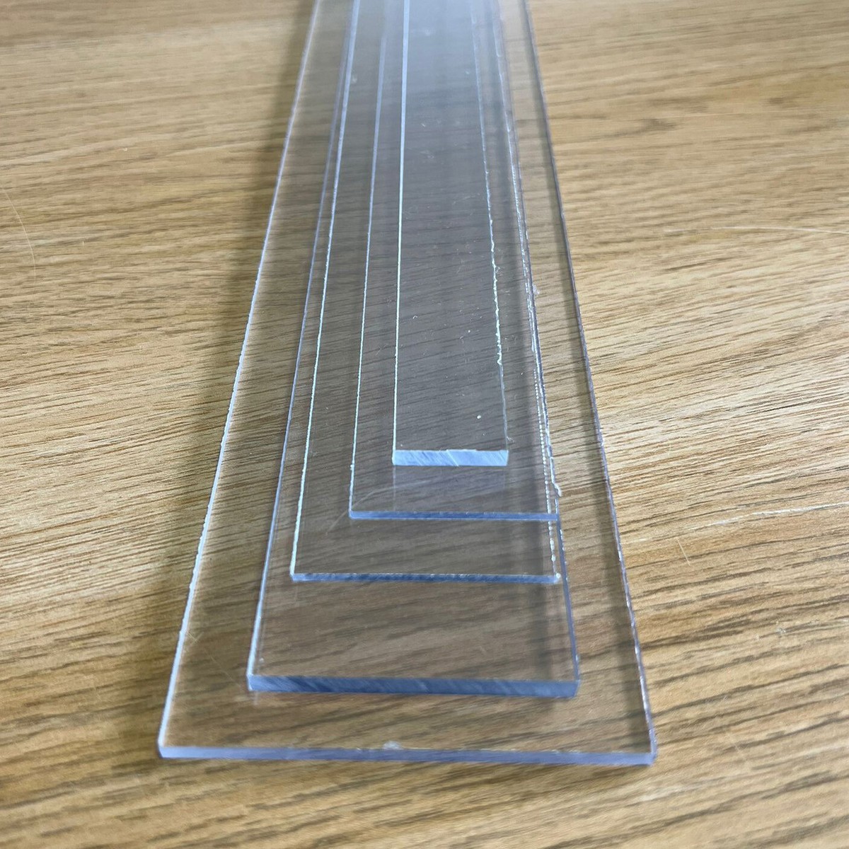 Clear Polycarbonate Plastic Strips Solid Sheet 2mm 3mm 4mm 5mm 6mm 8mm 10mm