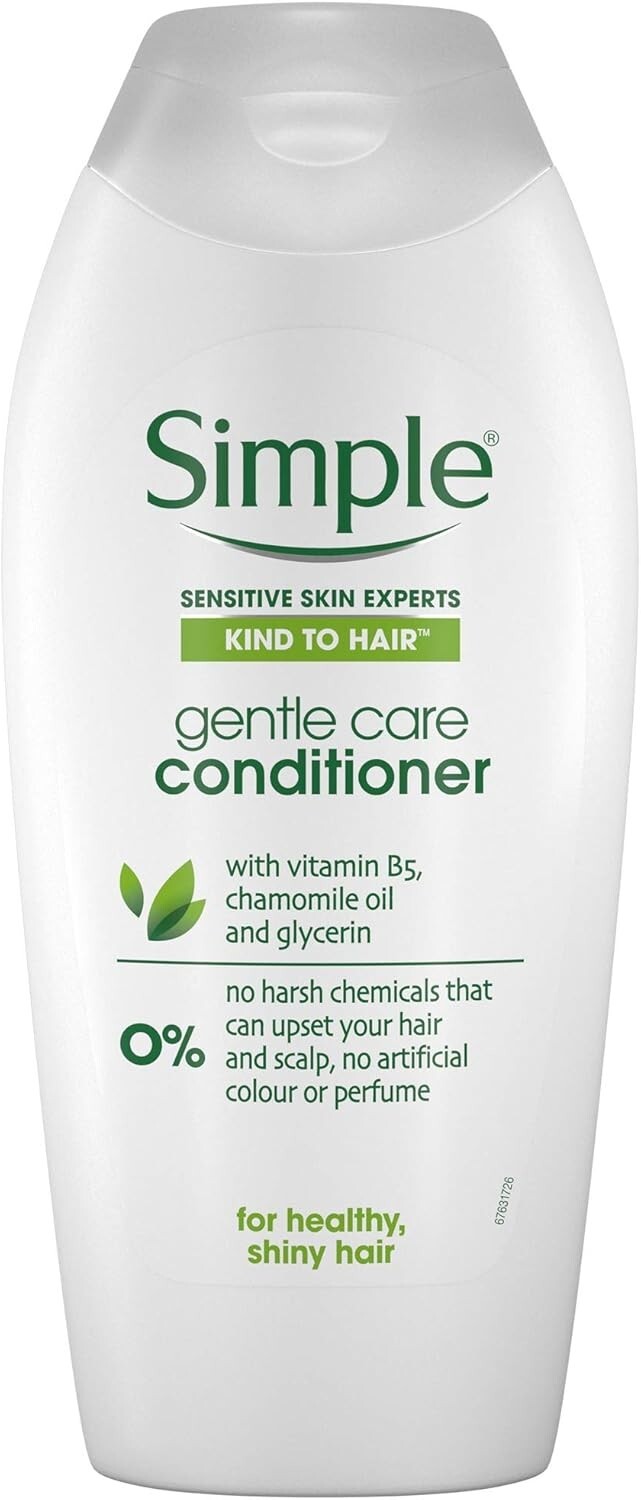 2x Simple Gentle Care Conditioner 400ml – Sensitive Scalp, No Perfume or Colour