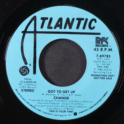 CHANGE: got to get up / same ATLANTIC 7'' Single 45 RPM