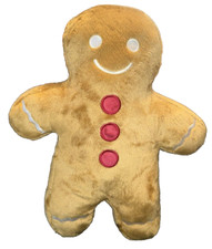 Gingerbread Man Christmas Pillow Plush Decorative Doll Target 14"