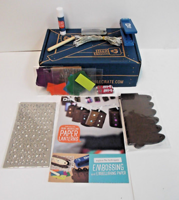 Doodle Crate Kit EMBOSSED PAPER LANTERNS NIB