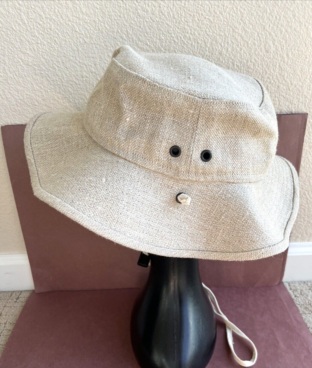 ECOLUTION Hemp Solid Natural Sun Hat Beach Hat Si… - image 5