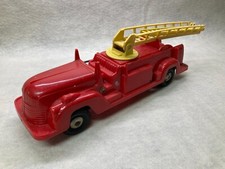 Vintage Marx 1950's Friction Fire Truck With Extension Ladder