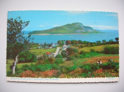 Arran Postkarte - Heilige Insel aus Lamlash. Near Whiting Bay, Brodick etc. (1970)