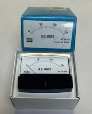 GC ELECTRONICS,20-926,PRECISION PANEL METER 0-150 AC VOLTS NOS