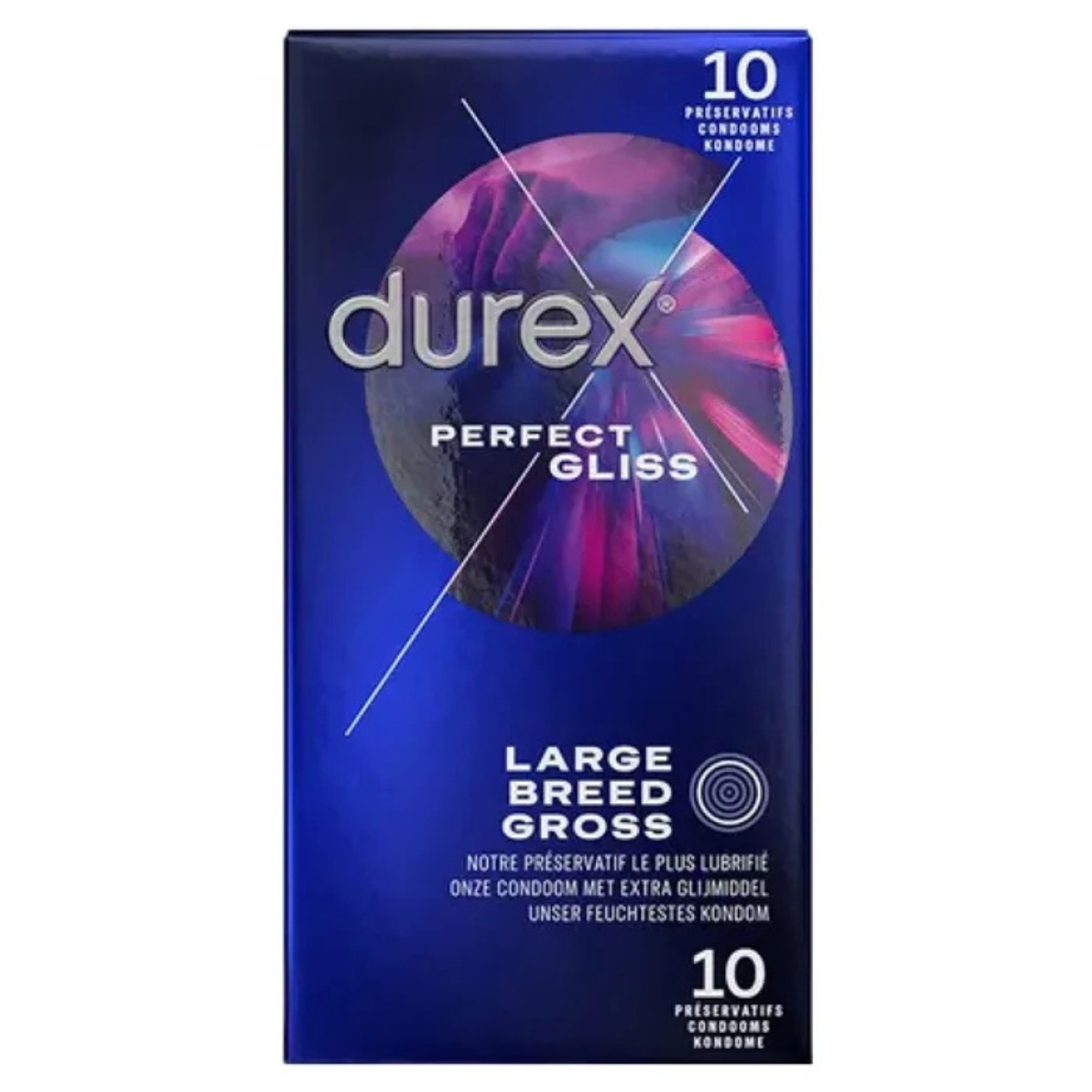 Durex Perfect Gliss préservatifs extra lubrifiés pour soirée romantique
