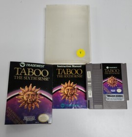 Taboo The Sixth Sense Nintendo Nes Complete