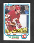 1981-82  TOPPS HOCKEY , # 28 , PAUL REINHART , CALGARY FLAMES