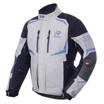 Rukka Ventu-R Gore-Tex Motorrad Jacke Gr. 52 - Hellgrau Blau Textiljacke