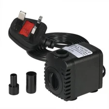 600L/H 8W Submersible Water Pump Aquarium Fountain Pond Garden w/ 2 Nozzles 220V