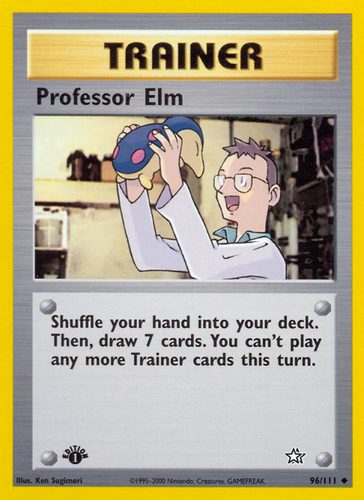 Professor Elm (96/111) [Neo Genesis 1st Edition] - Picture 2 of 6