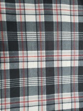 Black and Gray Plaid pattern Soft Comfort Fleece Throw Blanket 50x 60" new
