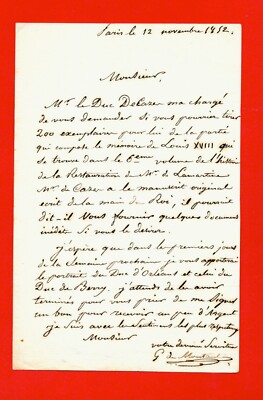 PA1-L.A.S-GABRIEL XAVIER MONTAUT-PAINTER-[DUC D'ORLÉON]-[DUC DE BERRY]-1852