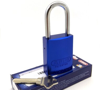 ABUS 83AL/40-300 Titalium Padlock Blue - Rekeyable Schlage - Pelican Compatible
