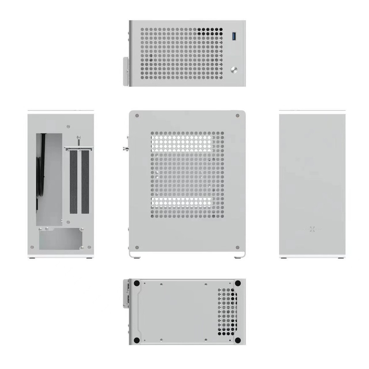 ZZAW A1P ITX Computer Case Aluminum Alloy Mini Small Chassis Air