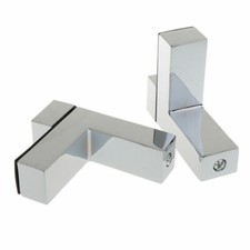Glass Shelf Bracket Clamp – F Shape Wall Mount Clip – Small Glass Holder