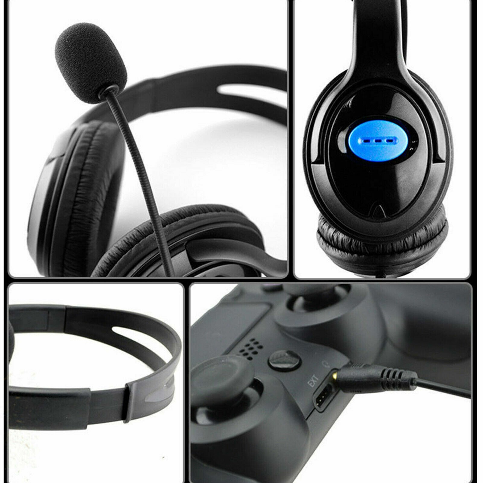 Gaming Headset For Xbox One PS-4 PS-5 Laptop PC 3.5mm Mic Headphones