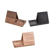 Book Holder with Drink Holder Solid Reading Rest Book Stand Wooden Triangle