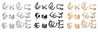 Ohrklemme Ohrring Ohrstecker Ohrclips Ohrschmuck Silber Set oder Einzeln