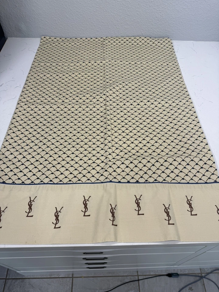 Funda de almohada estándar vintage Utica Yves Saint Laurent YSL rara 1979 Foto 4 de 4