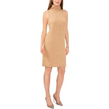 MSK Womens Turtleneck Knit Sleeveless Sweaterdress BHFO 6810