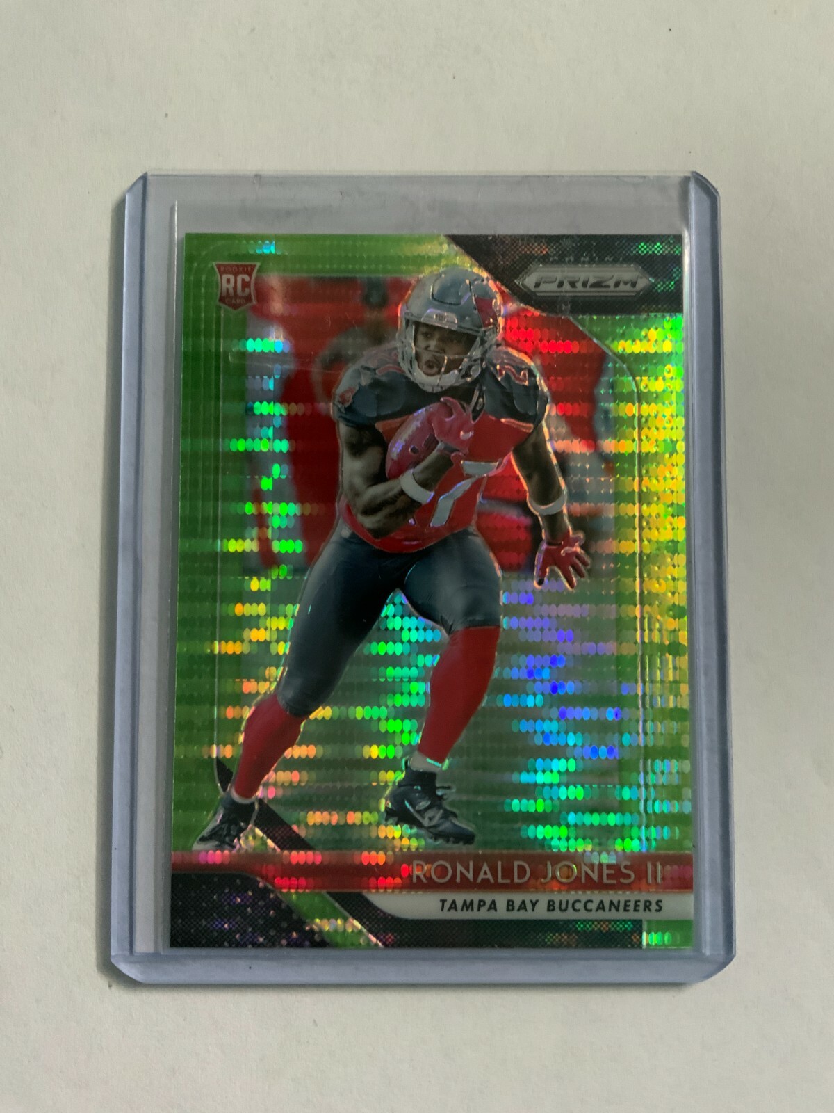 A92,532 - 2018 Panini Prizm Prizms Neon Green Pulsar #214 Ronald Jones II