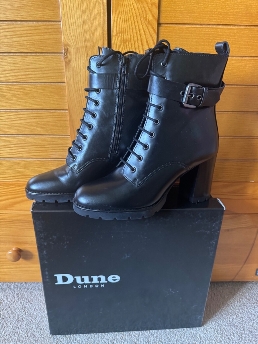 Black Dune Navy Ankle Boots Women's Dune Pippie Ankle Wide Fit