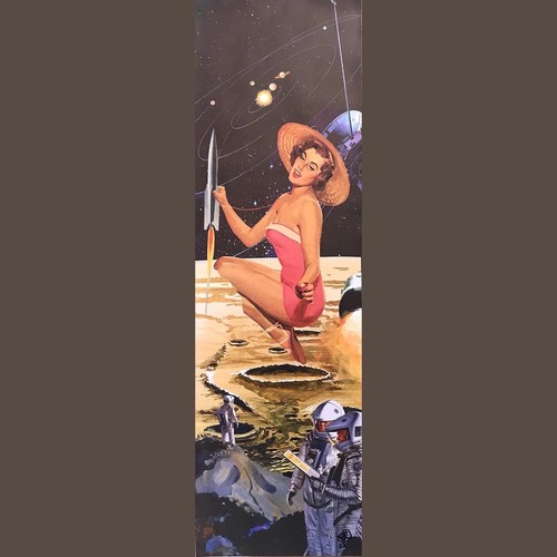 Collage By Pete Reilly THR “The Dominating Force Of The Skies” Framed Art - Picture 3 of 4