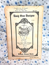 VINTAGE 1987 Brown House Dolls Pattern BHD 365 Baby Designs 20" to 21" Doll
