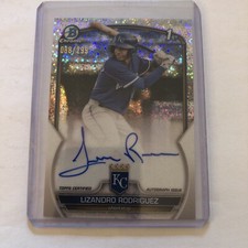 2023 Bowman Chrome Autographs Speckle Refractor Lizandro Rodriguez /299 #CPA-LRZ