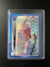 2022 Topps Chrome Rookie Autographs Blue Refractors #RATG Tyler Gilbert Backs